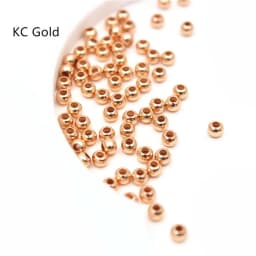 2mm 3mm Silver Gold Plated Brass Smooth Spacer Beads Tiny Metal Round Bead 2mm 3mm For Jewelry Making 200Pcs