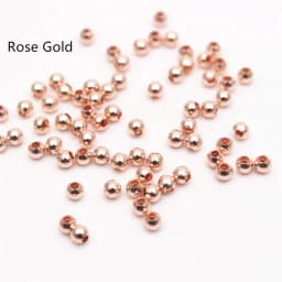 2mm 3mm Silver Gold Plated Brass Smooth Spacer Beads Tiny Metal Round Bead 2mm 3mm For Jewelry Making 200Pcs