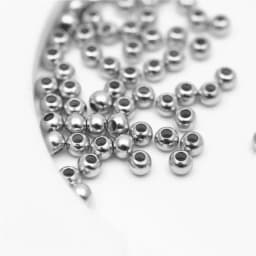 2mm 3mm Silver Gold Plated Brass Smooth Spacer Beads Tiny Metal Round Bead 2mm 3mm For Jewelry Making 200Pcs