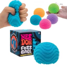 Nee Doh Fuzz Ball Wonder Waves Sensory Squeeze Toy Textured Stress Relief Fidget Ball for Adults Kids