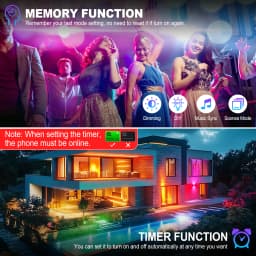 SKYWORLD APP Outdoor RGB Smart Floodlight 16 Million Colors Adjustable Color Temperature Wireless Connectivity Courtyard Lights