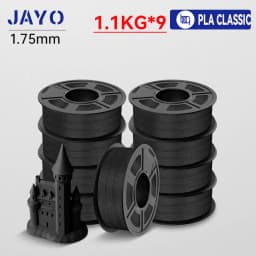 JAYO 9/10 Rolls 3D PETG/PLA/PLA PLUS Printer Filament 1.75mm 100% No Bubble Non-Toxic 3D Printing Materials for 3D Printer& Pen
