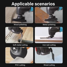 2 Batteries Multi Function Tool Electric Saw Trimmer Shovel Cutting Machine 21V 6 Speeds Sander Scraper Saw
