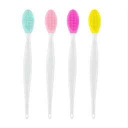 1PC/4PCS Beauty Skin Care Wash Face Silicone Brush Exfoliating Nose Clean Blackhead Removal Brushes Tools With Replacement Head
