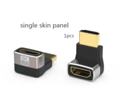 HDMI 90 and 270 Degree Adapter,HDMI 2.1 8K@60hz 2.0 4K@120hz 2K Right Angle HDMI L Adapter for HDTV PS4 PS5 Lapto
