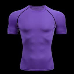 Men's Solid Color Short Sleeved T-shirt Compressed Quick Drying Breathable Training Suit Fitness Jujitsu Rashguard Top Gym Sport