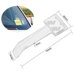 1/2/4/5/10PCS Plastic Car Styling Parking Ticket Holder Car Fastener Card Holder Mounting Fastener Organizer Windshield Sticker