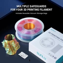 SUNLU SILK Dual &Triple Colors 3D Printer Filament 5KG 1kg/roll 1.75mm Dimensional Accuracy +/- 0.02 mm 2.2 LBS (1KG) Fast Ship