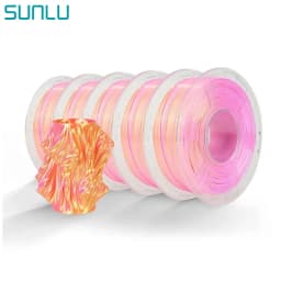 SUNLU SILK Dual &Triple Colors 3D Printer Filament 5KG 1kg/roll 1.75mm Dimensional Accuracy +/- 0.02 mm 2.2 LBS (1KG) Fast Ship