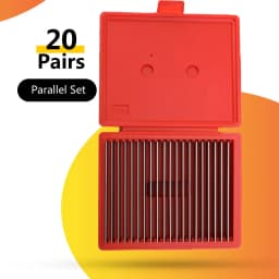 10 Pairs 1/8" 0.0005" or 20 Pairs 1/32" 0.0001" Precision Steel Parallel Plates Style Thin Machinist CNC Parallel Set