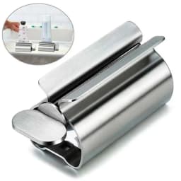 Bathroom Accessories Toothpaste Squeezer Tube Roller Stainless Steel Wringer Roller Rotate Dispenser for Ointments Cosmetics