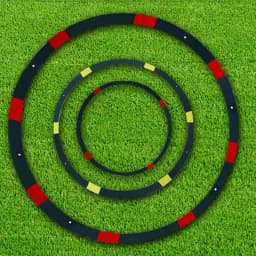 Golf Chipping Target Circles PE Golf Green Target Waterproof Green Chipping Practice Indicating Targets Golf Course Equipment