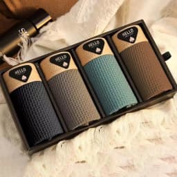 4pcs Men's Boxer Shorts Ice Silk Underwear Plus Size Underpants Cool Breathable Sexy Slim Panties Mesh Lingerie Wholesale Lots