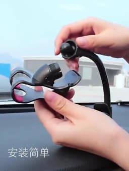 360 Rotate Sucker Car Phone Holder Flexible Mount Stand Mobile Cell Support For iPhone Samsung Xiaomi Clip Phone Holder in Car