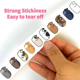 500PCS Kawaii Cartoon Cat Tuo Roll Stickers Skateboard Laptop Luggage Scrapbook Cool Phone Gift Waterproof Phone Cute Sticker