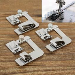 Sewing Hemming Set 1/3Pcs Wide Hem Foot 1Pc Or 3Pcs Narrow Rolled Hem Presser Feet For Brother Singer Low Shank Sewing Machines