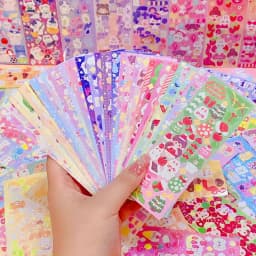 Kawaii Stickers for Kids Cute Stationary Aesthetic Diary Decoration Art Supplies Stickers for Scrapbooking Lot Korean Paper Desk