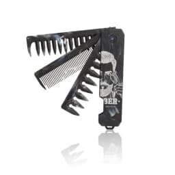 New 1/2/3 in 1 Pocket Folding Combs Plastic Wide Tooth Oil Head Comb Beard Combing Barber Clipper Comb Salon Hair Styling Tools