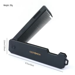 New 1/2/3 in 1 Pocket Folding Combs Plastic Wide Tooth Oil Head Comb Beard Combing Barber Clipper Comb Salon Hair Styling Tools