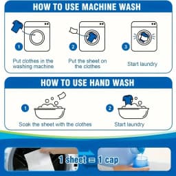 50Pcs Plastic-Free Laundry Detergent Tablets, Hypoallergenic Liquid-Free Laundry Tablets - Powerful Decontamination and Biodegradable Cleaning Strips! for Commercial/Laundry Room, Home Dormitory, Travel, Camping Style and Hand Washing, No Waste, Fresh Fragrance