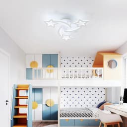 LED Ceiling Lamp, Modern 40 W 4500 LM, White Acrylic Ceiling Light for Living Room, Bedroom, Kitchen Cool White Light 6500 K [En