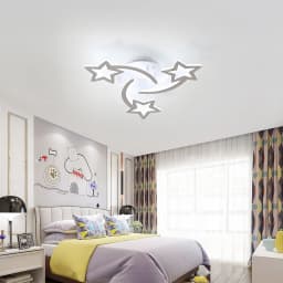 LED Ceiling Lamp, Modern 40 W 4500 LM, White Acrylic Ceiling Light for Living Room, Bedroom, Kitchen Cool White Light 6500 K [En