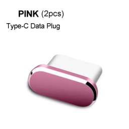 Metal Type C Dust Plugs Cellphone Anti-dust Protectors for Apple iPhone 15 Pro Max/15 Plus/15 Samsung Dustplug