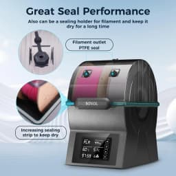 Sovol Filament Dryer SH02 Dry Box Filament Sealed Storage Box 3D Printer Spool Holder with PTC Heater Filament Dehydrator