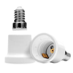 2pcs E14 to E27 Lamp Socket Adapter Socket Converter Holder Small Screw to Large Screw Convertor Lamp Base Adaptor Base Adaptor