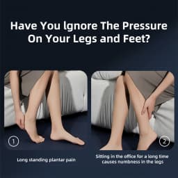 Electric Foot Massager Hot Compression Shiatsu Heated Instrument Relaxation Fatigue Massage Machine Calf Pain Relieve Health