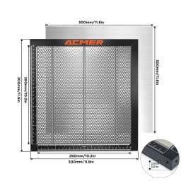 ACMER 400*400 Honeycomb Panel Table Laser Engraving and Autting Machine Laser Honeycomb Panel Bed Cutting Table 300*300