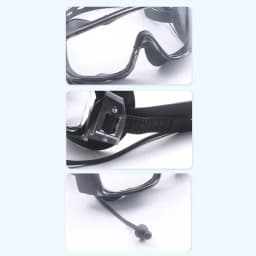 Swim Goggles With Earplugs Anti Fog Diving Goggles With Silicone Earplugs Water Sports Eyewear For Adults And Children