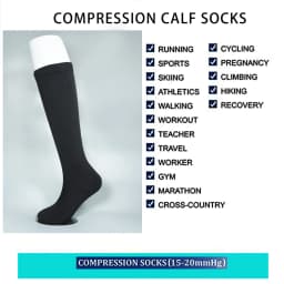 Varicose Veins Compression Socks Fit For Golf Rugby Running Hiking Sports For Anti Fatigue Driving Travel Flight Women Men Socks