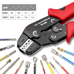 Ratcheting Crimping Tool Set For Dupont JST MOLEX Open Barrel,Dupont Molex JST TE Terminals & EPC PCIE SATA Pins SN-58B