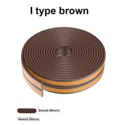 5m/10m Door Seal Strip Diep Self-adhesive Draft Stopper Tape Window Weather Stripping Insulation Noise Rubber Sealing Strip
