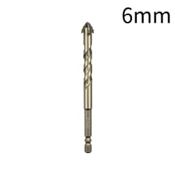 High-Four-Edged Serrated Eccentric Drill for Dry Drilling of Ceramic Tiles, Glass, Marble, Concrete, Stainless Steel Drill Bits
