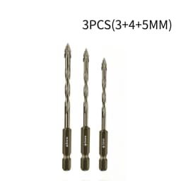 High-Four-Edged Serrated Eccentric Drill for Dry Drilling of Ceramic Tiles, Glass, Marble, Concrete, Stainless Steel Drill Bits