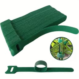 50/100pcs Reusable Adjustable Non-Slip Nylon Plant Ties with Hook and Loop Fasteners, Ideal for Gardening Applications