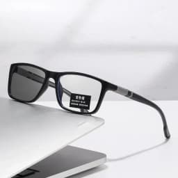 Photochromic Anti Blue Light Outdoor Sports Cycling Ultra Light High-definition Color Changing Myopia Glasses 0 -0.5 -0.75 -1.25