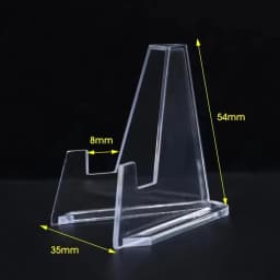 1-30PCS Clear Acrylic Coin Display Stand Holders Small Easel Rack Trading Card Holder Support for Kpop Idol Card Organizer