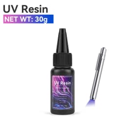20g/30g/50g UV Epoxy Resin Glue DIY Jewelry Making High Transparency Fast Drying High Hardness Glue UV Lamp DIY Craft Decor