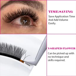 FADVAN YY Shape 6-15mm Lashes 2D 0.07/0.05mm Faux Mink C/D Curl Natural Soft Brazilian Premade Volume Fan Eyelashes Extension