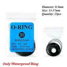 Watch Gasket Grease Watch Back Rubber Waterproof O-Ring Seal 0.5/0.6/0.7/0.8mm Oil-resistant Watch Repair Tool for Watchmaker