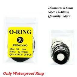 Watch Gasket Grease Watch Back Rubber Waterproof O-Ring Seal 0.5/0.6/0.7/0.8mm Oil-resistant Watch Repair Tool for Watchmaker