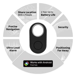 Long Distance Tracker for Samsung Device via Android Google Find Hub App Locator Finder Far Away Positioning Anti-lost Smart Tag