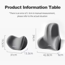 Car Neck Pillow Memory Foam Protective Lumbar Back Support Breathable Car Headrest Cushion Relieve Stress Car Seat Pillow