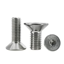 M2 M2.5 M3 M4 M5 M6 M8 M10 304 Stainless Steel Hex Socket Screw Countersunk Flat Bolts DIN7991 Motorcycle Metal Fasterner Screws