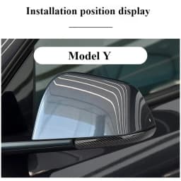 For Tesla Model 3 Y YL Juniper Highland 2025-2020 2026 ABS Rearview Mirror Anti-collision Strips Trim Anti-scratch Sticker Cover