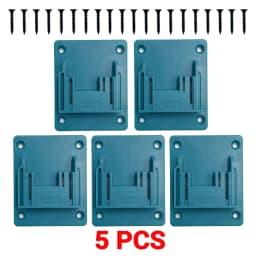5PCS Battery Holder for Makita 18V Li-ion Battery Tools Machine Holder Storage Rack Wall Mount for BL1860 BL1850(No Battery)