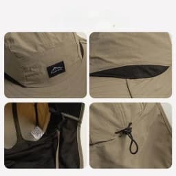 Caps Summer Wide Brim Neck Protection Unisex Bucket Hats Outdoor Visor Quick-drying Panama Sunscreen Tied Fishing Hiking Hat